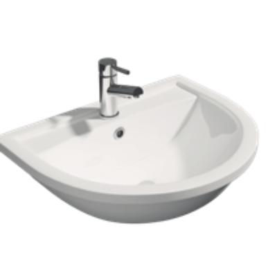 Lifestyle 520mm 1th Semi Recessed Basin