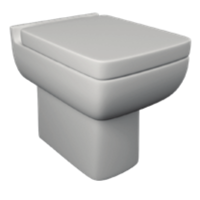 Back to Wall Pans Project Square BTW WC Pan Soft Close Seatp