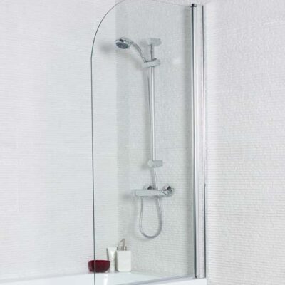 Bath Shower Screens Koncept Straight Screen, Radius Edge