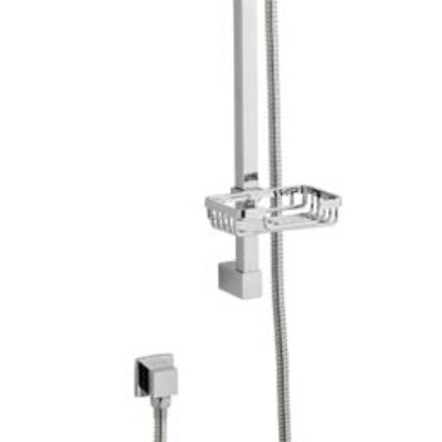 Shower Accessories Deluge Adjustable Slide Rail Kit with Soap Tray