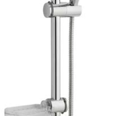 SHOWER ACCESSORIES DELUGE SLIDE RAIL KIT WITH SOAP TRAY AND 6 MODE MULTI-FUNCTION HANDSET SHO080DE