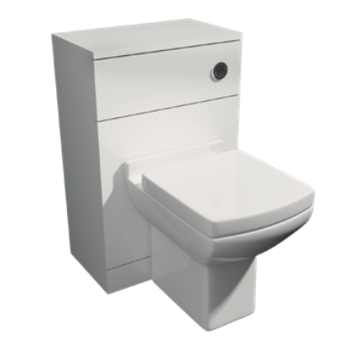 PURE 500MM WC UNIT SET INCLUDES PAN, SEAT AND CISTERN POT266PU – POT265PU ACC001N – ENC5030WC