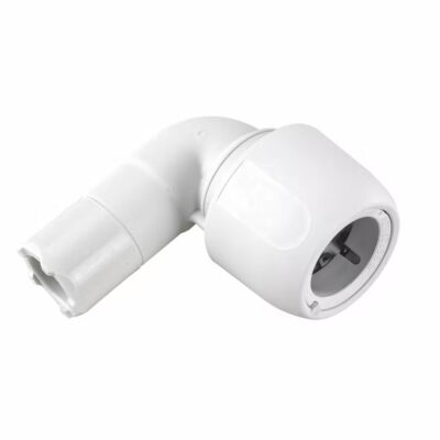 Hep2O spigot elbow 90 22mm white