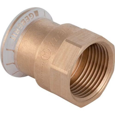 Geberit Mapress Copper Adaptor With Female Thread Gas 15mm x 3/4″