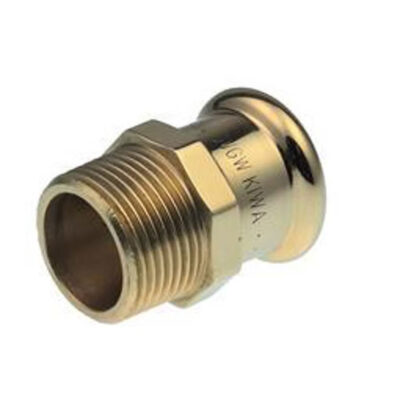 38114 Pegler Xpress S3 straight male iron connector 15mm x 1/2″ Copper