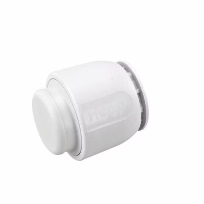 Hep2O demountable stopend 28mm white