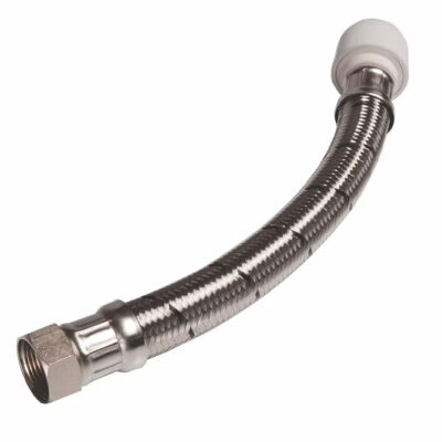 Hep2O flexible tap connector with brass valve 0.75″x22mm 300mm