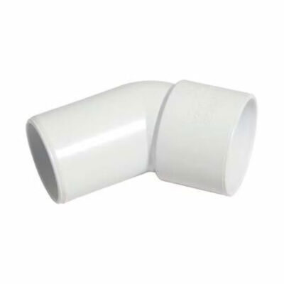 WASTE SOLVENT WELD 32MM 45 DEGREE SPIGOT BEND WHITE