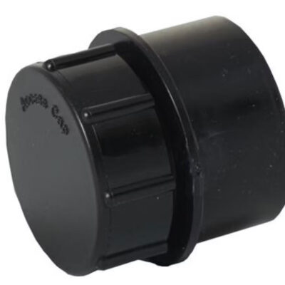 WASTE SOLVENT WELD 40mm ACCESS PLUG BLACK