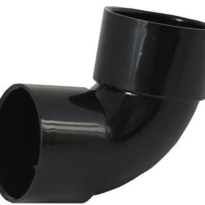 WASTE SOLVENT WELD 50mm 90 DEGREE SWEPT BEND BLACK