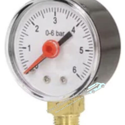 6 Bar Pressure Gauge 1/4″ Bottom Connection