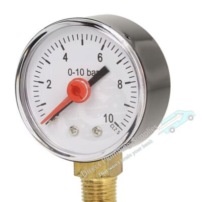 10 Bar Pressure Gauge 1/4″ side Connection