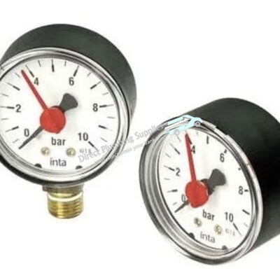 0-6Bar 1/4″ Bottom Connection Pressure Gauge With PTFE Sealing Ring