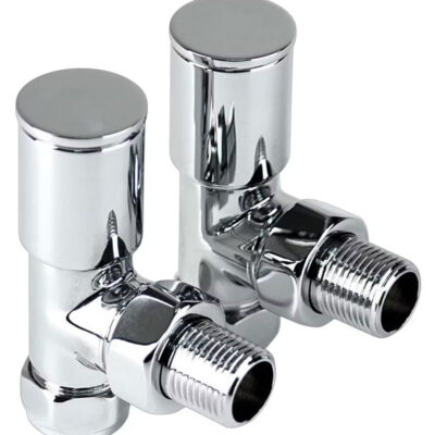 INTA 1025CP ANGLED MODERN CHROME RADIATOR VALVES