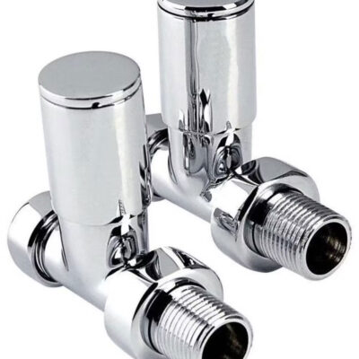 INTA 1024CP STRAIGHT MODERN CHROME RADIATOR VALVES