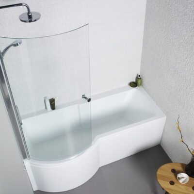 SHOWER BATHS Adapt P SHAPED SHOWER BATH