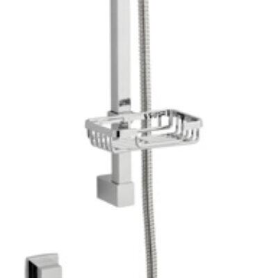 Showering Pure Option 3 Thermostatic Concealed Shower With Slide Rail Kit And Overhead Drencher