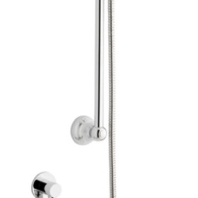 Showering Klassique Option 4 Triple Thermostatic Shower With Slide Rail Kit And Overhead Drencher
