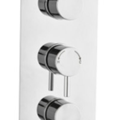 Showering Shower Valves Plan Concealed Triple Thermostatic Valve