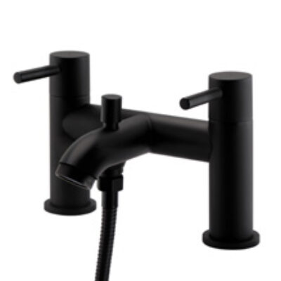 Brassware Nero Round Bath Shower Mixer