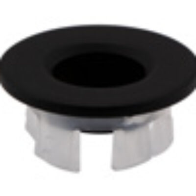 Brassware Nero Round Matt Black Overflow Ring