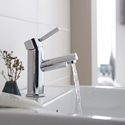 Brassware Plan Mono Basin Mixer With Click Waste