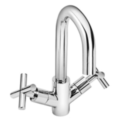 Brassware Times Mono Basin Mixer With Click Waste